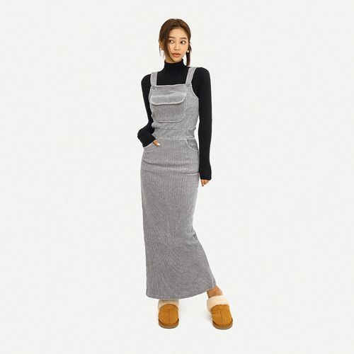 Ankle length hot sale pinafore dress