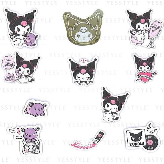 Daniel Co Sanrio Kuromi 50 1 Stickers YesStyle Daniel Co Sanrio Kuromi 50 1 Stickers YesStyle