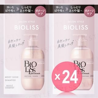 Kose - Bioliss Pure Retouch Moist Shine Shampoo & Conditioner Trial Set (x24) (Bulk Box)