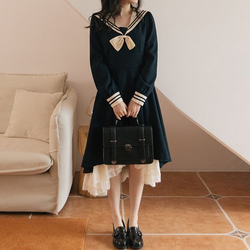 【I AM MARI】tailored collar dress ドレス＋ベルトセット★ Red Tweed Blazer Dress with Belt Purse– Sincerely Trish Boutique