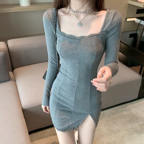 midi black lace dresses for women Ever-Pretty Ruffled Short Sleeve V-Neck A-Line Formal Dress for Stylish Events