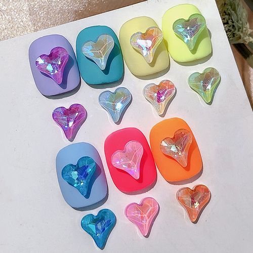 Heart Rhinestone Nail Art Decoration