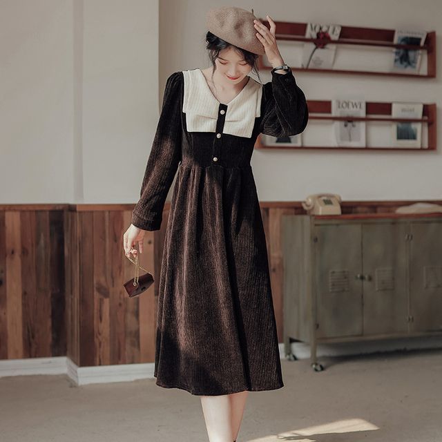 long sleeved velvet dress Red Velvet Long Sleeve Maxi Dress Small Regular