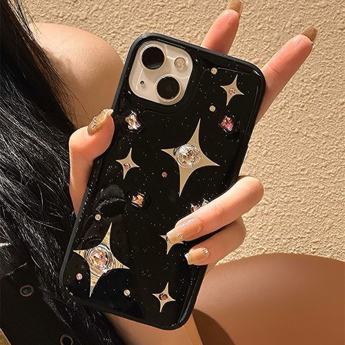 Hephone Star Embellished Phone Case iPhone 14 Pro Max 14 Pro