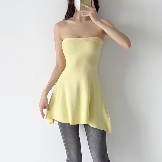 tube top dress flowy Cute Striped Tube Top | Strapless Tops For Women