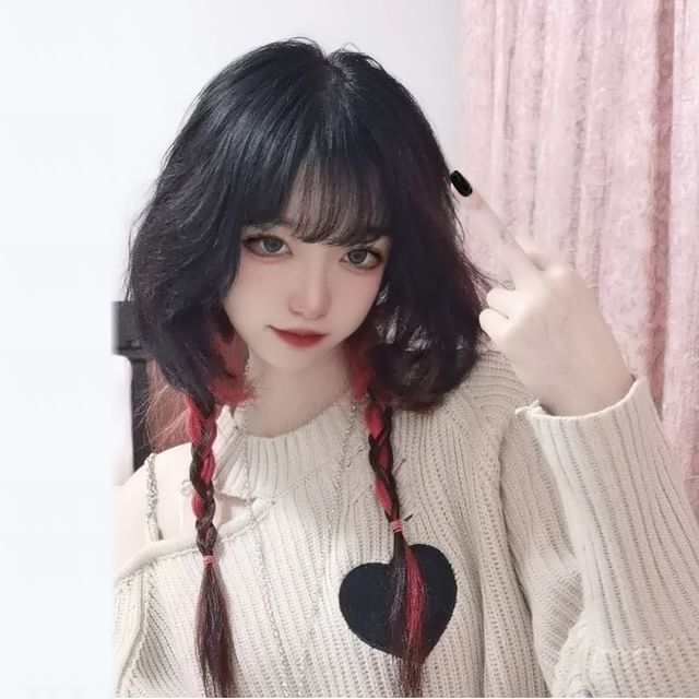 Jellyfish-Long Full Wig - Braided Highlight