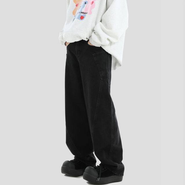 INStudio-High Waist Wide Leg Jeans