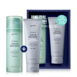 Goodal - For Men Sebum Breaker All In One Set (Oily Skin): All In One Skin 150ml + Shaving & Cleansing Foam 100ml