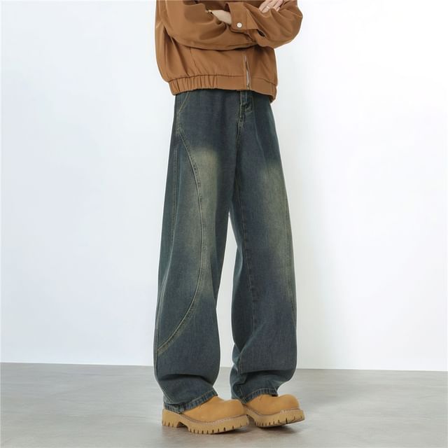 2DAWGS-Mid Rise Washed Wide Leg Jeans