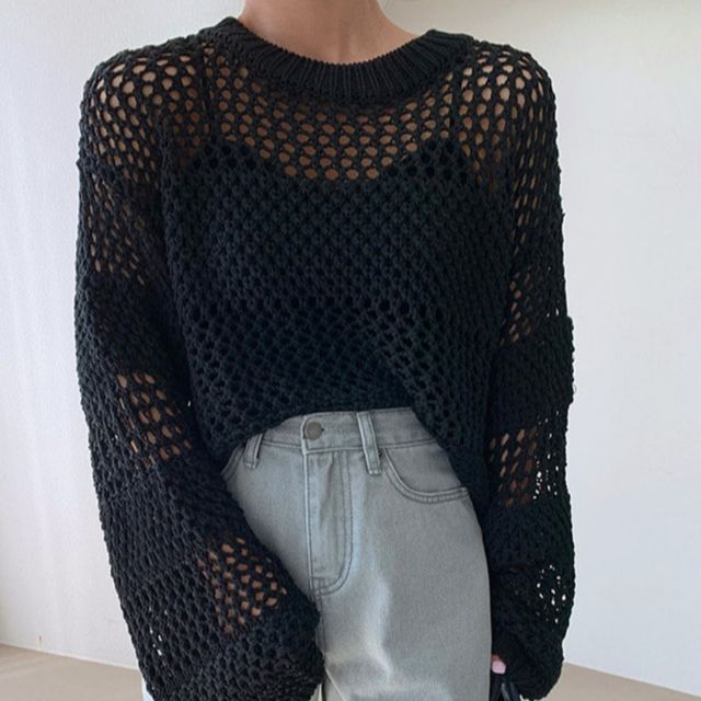【Rozen Kreuz】crochet loose kintニット Rosen Kreuz】crochet loose knit | OUR BRAND,Rosen Kreuz