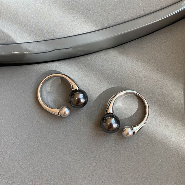 Panda Dama-Faux Pearl Open Ring
