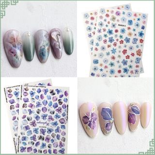 Wgomm Flower Print Nail Art Stickers Yesstyle