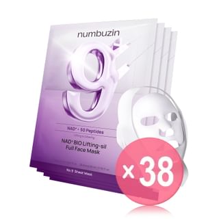 numbuzin - No.9 NAD Bio Lifting-sil Full Face Mask Set (x38) (Bulk Box)