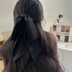 Twin Bear - Faux Pearl Bow Hair Clip