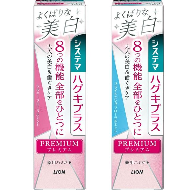 LION-Systema Haguki Plus Premium Toothpaste Whitening