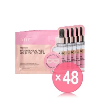 A.H.C - Premium Brightening Rose Gold Foil Eye Mask Set (x48) (Bulk Box)