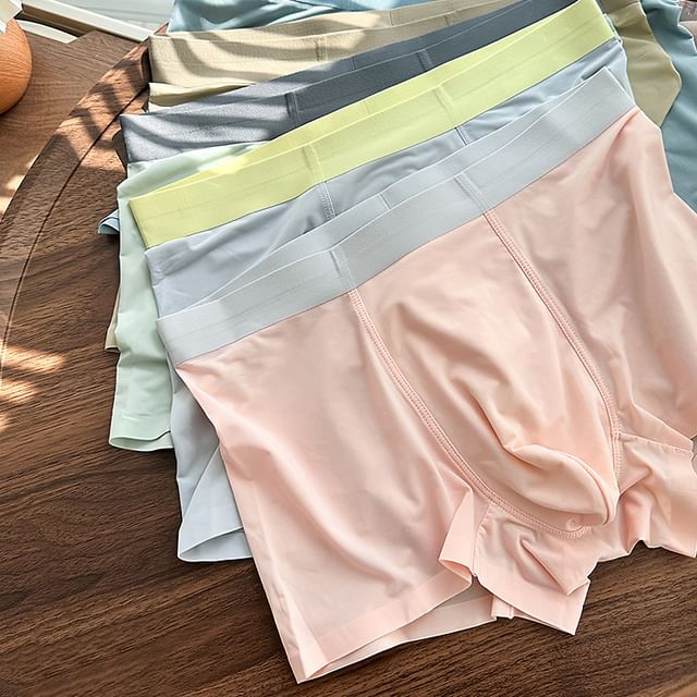 Pancherry-Two Tone Seamless Boxer Briefs Set