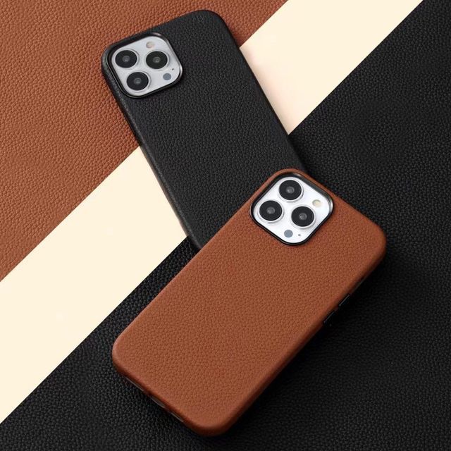 Rockit - Plain Faux Leather Phone Case - iPhone 13 Pro Max / 13 Pro ...