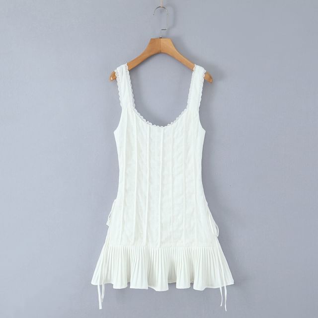 bridal.mini dress Andrea & Leo WL085 Short Bridal 3D Floral Lace Wedding Mini Dress