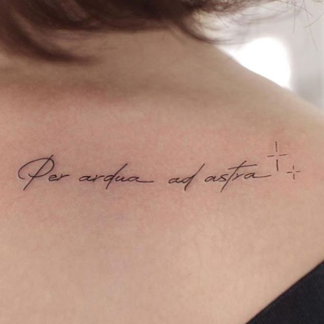 AD ASTRA PER ASPERA | Spouse tattoos, Tattoos, Latin tattoo