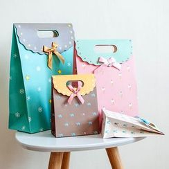 Orange Affair - Bow-accent Paper Gift Bag