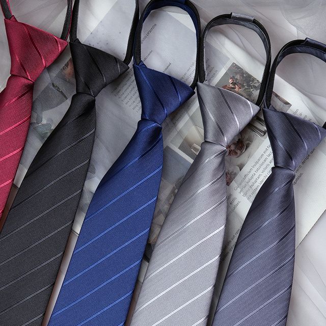 Prodigy-Striped No Tie Neck Tie