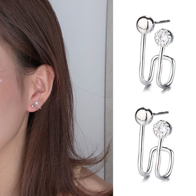 Chimerro-Rhinestone U Shape Earring