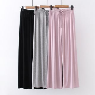 wide leg drawstring sweatpants