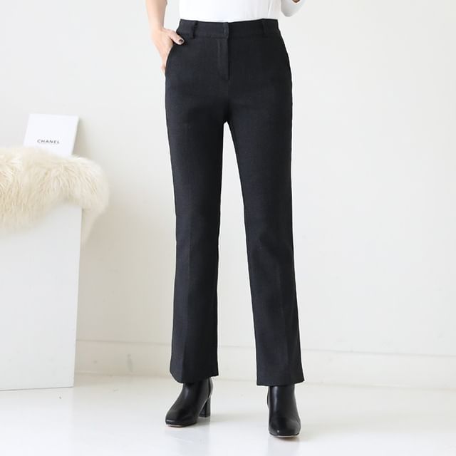 chinese dress ladies Wide Leg Fleece Lined Pants – G4Free High Waist Thermal Pants main image 1