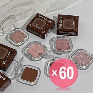 Art Value - Caramel Single Eyeshadow - 6 Colors (x60) (Bulk Box)