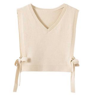 Pomander - Ribbon Side Sweater Vest | YesStyle