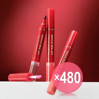 HANDAIYAN - Dual-Ended Lip Gloss & Lip Liner - 5 Colors  (x480) (Bulk Box)