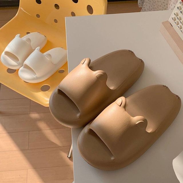 Honkizz Plain Cat Ear Home Slippers YesStyle