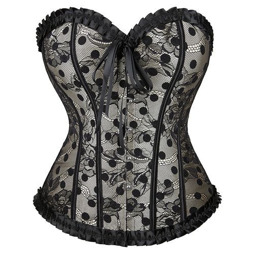 Strapless Plain Lace Corset Top