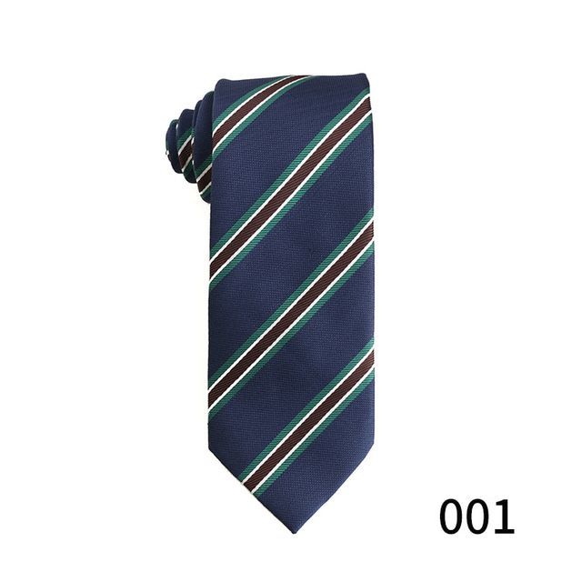 Prodigy - Striped Neck Tie / Tie Clip / Set