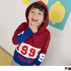 OrangeBear - 欧美字母印花罗纹拼接卫衣连帽T/上衣 OrangeBear - 欧美字母印花罗纹拼接卫衣连帽T/上衣