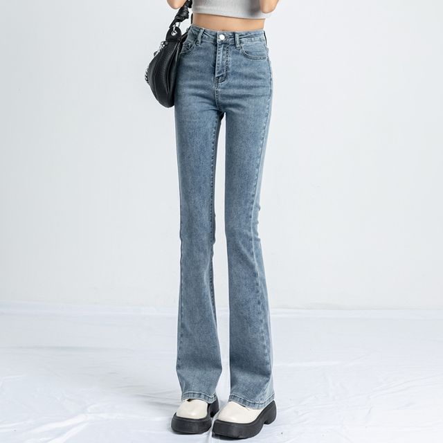 Shopherd-High Waist Bootcut Jeans Various Designs