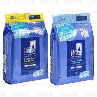 Shiseido - Sea Breeze Face & Body Ice Sheet 30 pcs - 2 Types SEA BREEZE Face & Body Ice Sheet