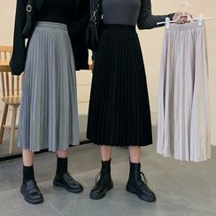 Moon City - Pleated Midi A-Line Skirt Moon City - Pleated Midi A-Line Skirt