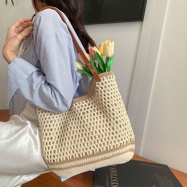 Chestnut Party-Crochet Tote Bag