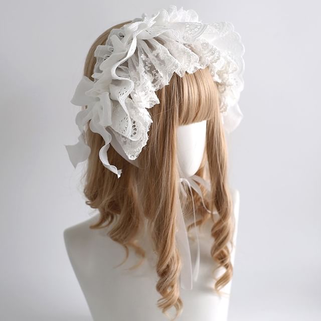 Elfis-Ruffle Lace Headband Various Designs