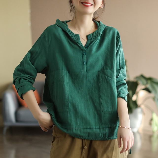 Lewwe-Long-Sleeve Crew-Neck Top