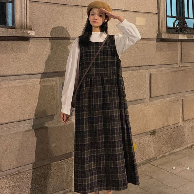 knee length dresses for ladies Woolen dress | Woolen Flared Dress