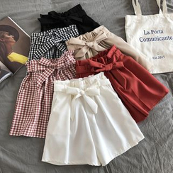 Dute - Pantalones cortos con cintura elástica de lazo Dute - Pantalones cortos con cintura elástica de lazo