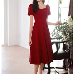 slim fit dress slacks Kamryn Sparkling Sweetheart Tiered Metallic Satin Mini Homecoming Dresses, Red
