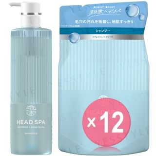 h&s - Deep Experience Head Spa Refresh x Saratsuya Shampoo (x12) (Bulk Box)