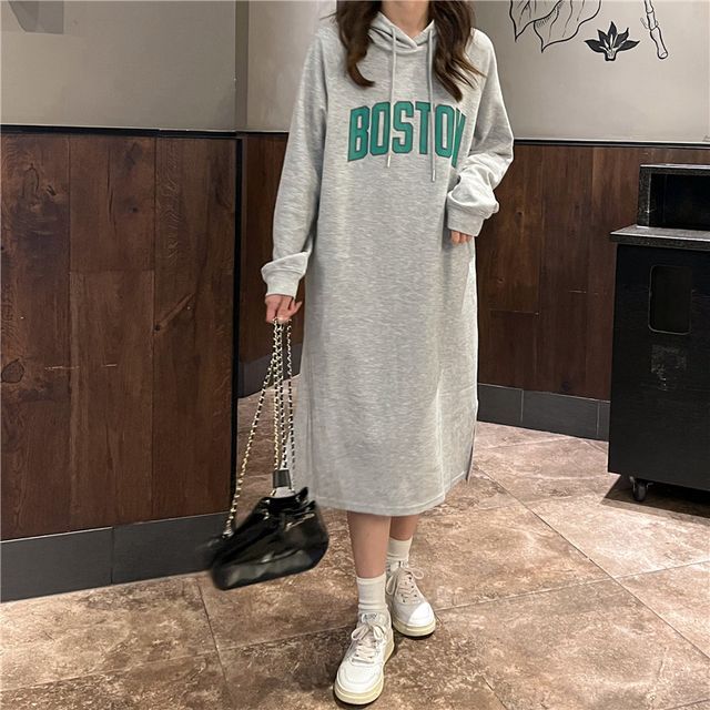 knee length dresses for ladies Women's Hoodie Dress main image 0