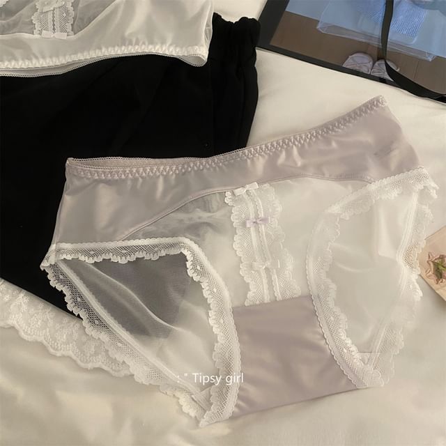 Wildery-Lace Trim Panties