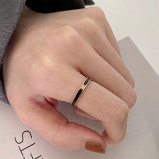 Betsuno-Rhinestone Alloy Ring