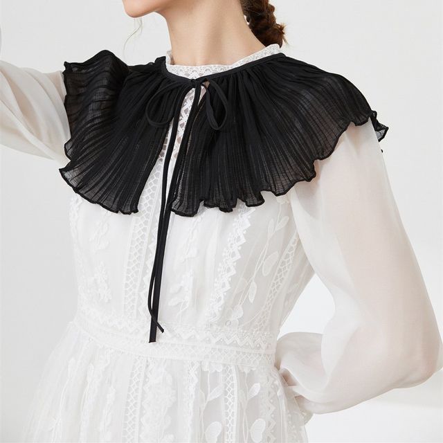 MIOW-Frilled Chiffon Decorative Collar